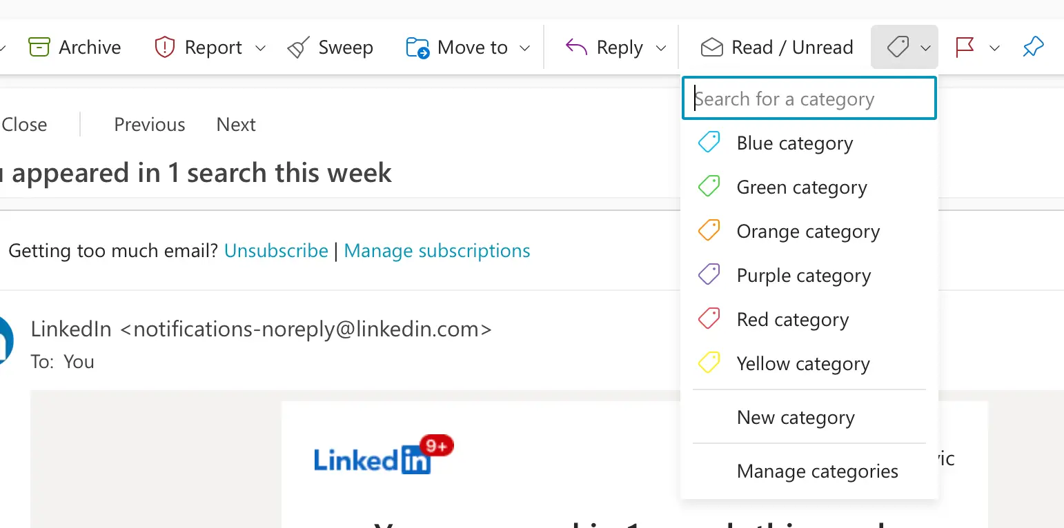 Source: Outlook screenshot