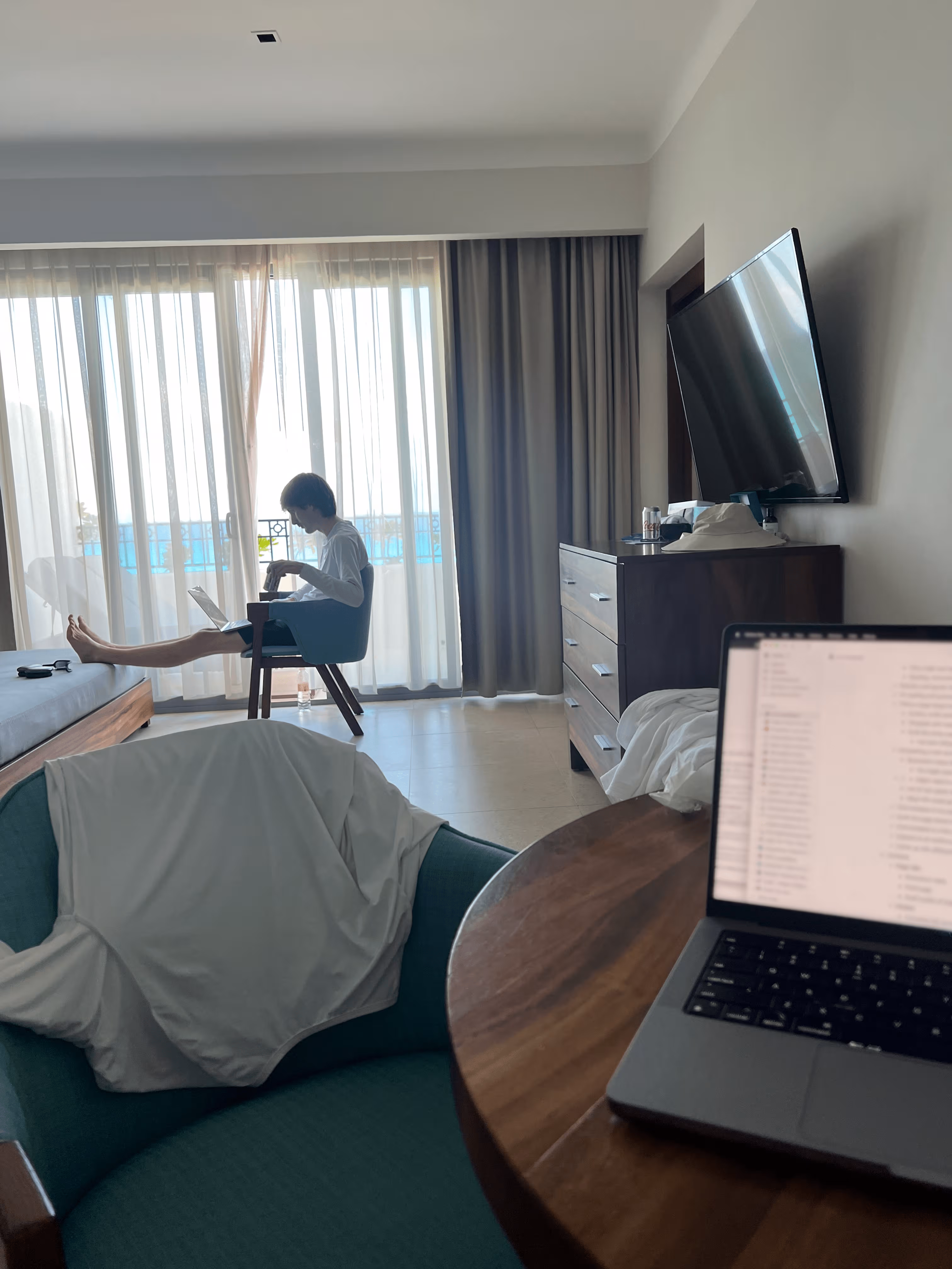 Simon at company retreat 1