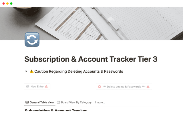 Subscription Tracker